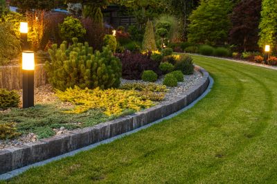 Spring Lawn Edging